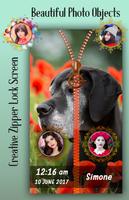 Dogs Zipper Lock Screen syot layar 2