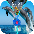 Dolphin Zipper Lock Screen أيقونة