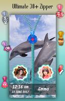 Dolphin Zipper Lock Screen скриншот 3