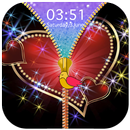 Diamond Heart Zipper Lock Screen APK