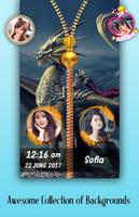 Dragon Zipper Lock Screen پوسٹر
