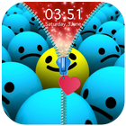 Emoji Zipper Lock Screen icône