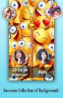 Emoji Zipper Lock Screen Plakat