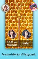 Poster Honey Comb Zipper Lock Screen