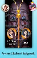 Horror Zipper Lock Screen постер