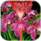 Orchid Zipper Lock Screen-icoon