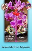 Orchid Zipper Lock Screen-poster