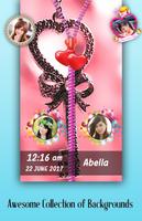 Love Zipper Lock Screen plakat