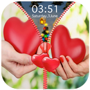 Love Heart Zipper Lock Screen APK