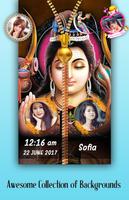 Lord Shiva Zipper Lock Screen Affiche