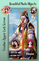 Lord Shiva Zipper Lock Screen syot layar 2