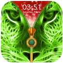 Neon Green Zipper Lock Screen APK