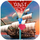 Sailing Ship Zipper Lock Screen APK