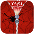 Spider Zipper Lock Screen ikona