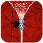Spider Zipper Lock Screen icono