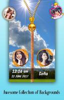 Sun Sky Zipper Lock Screen โปสเตอร์