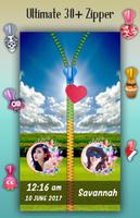 Sun Sky Zipper Lock Screen syot layar 3