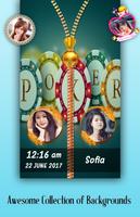 Poster Poker Zipper Lock Screen