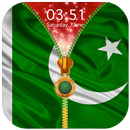 Pakistan Flag Zipper Lock Scre APK