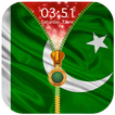 Pakistan Flag Zipper Lock Scre