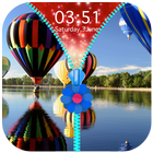 Parachute Zipper Lock Screen icono