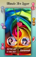 Rainbow Rose Zipper Lock Screen screenshot 3