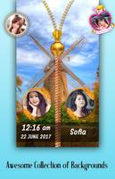 Windmill Zipper Lock Screen Affiche