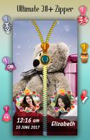 Teddy Bear Zipper Lock Screen स्क्रीनशॉट 3