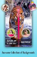 Tiger Zipper Lock Screen постер