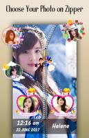 Umbrella Zipper Lock Screen imagem de tela 1