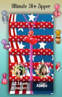 USA Flag Zipper Lock Screen スクリーンショット 3