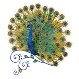 Peacock Color by Number Pixel Art Sandbox Pages icon