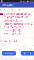 Résoudre les équations اسکرین شاٹ 1