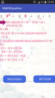Résoudre les équations capture d'écran 2
