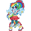 Coloring By Number For Equestria Girls My Pony