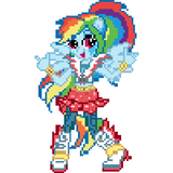 ikon Coloring By Number For Equestria Girls My Pony