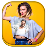 Girl T-Shirt Photo Frame Woman T-shirt Photo Frame