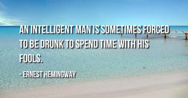 Ernest Hemingway Quotes poster