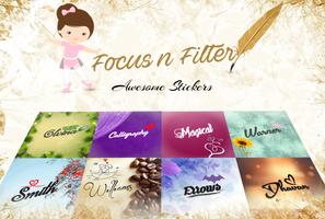 Poster Focus n Filter - Name Art
