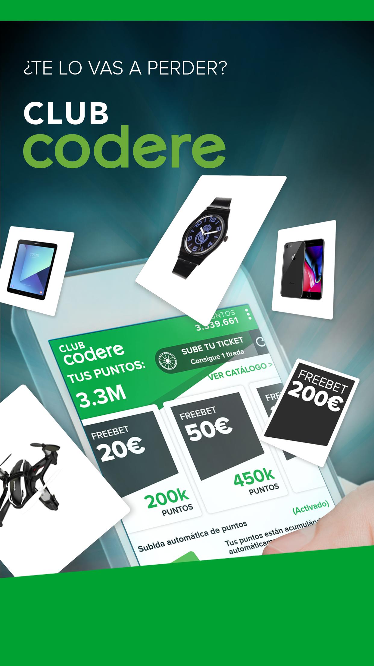 Descubrir 59+ imagen club codere puntos