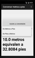 Conversor de Metros a Pies - Distancias / Alturas poster