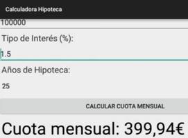 Calculadora de Hipoteca پوسٹر