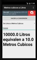 Conversor de Litros (l) a Metros Cubicos (m3) poster