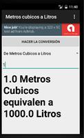 Conversor de Litros (l) a Metros Cubicos (m3) تصوير الشاشة 1