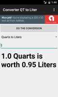 Converter QT to Liters Affiche