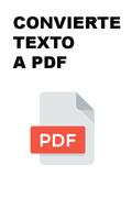 Conversor de Texto a PDF Affiche