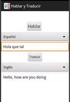 Hablar y Traducir al Inglés poster