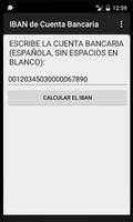 Calcula el IBAN de una Cuenta Bancaria española Plakat