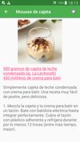 Recetas de mousse en español gratis sin internet. اسکرین شاٹ 1