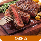 Recetas de carnes en español gratis sin internet. آئیکن